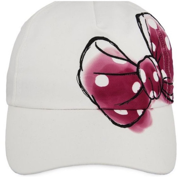 🎀Disney Parks Minnie Mouse Black and White embroidered Hat - Picture 2 of 6